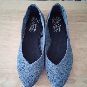 Skechers Women's Blue Knit Loafers